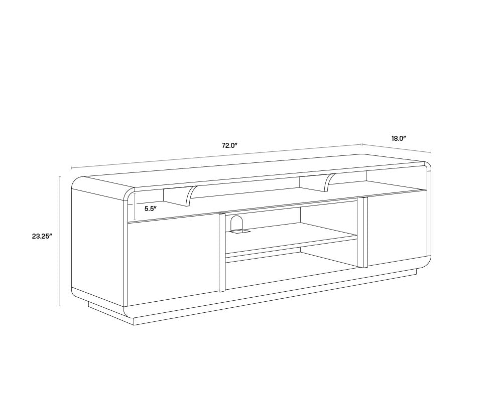 SP - KAYDEN MEDIA CONSOLE AND CABINET
