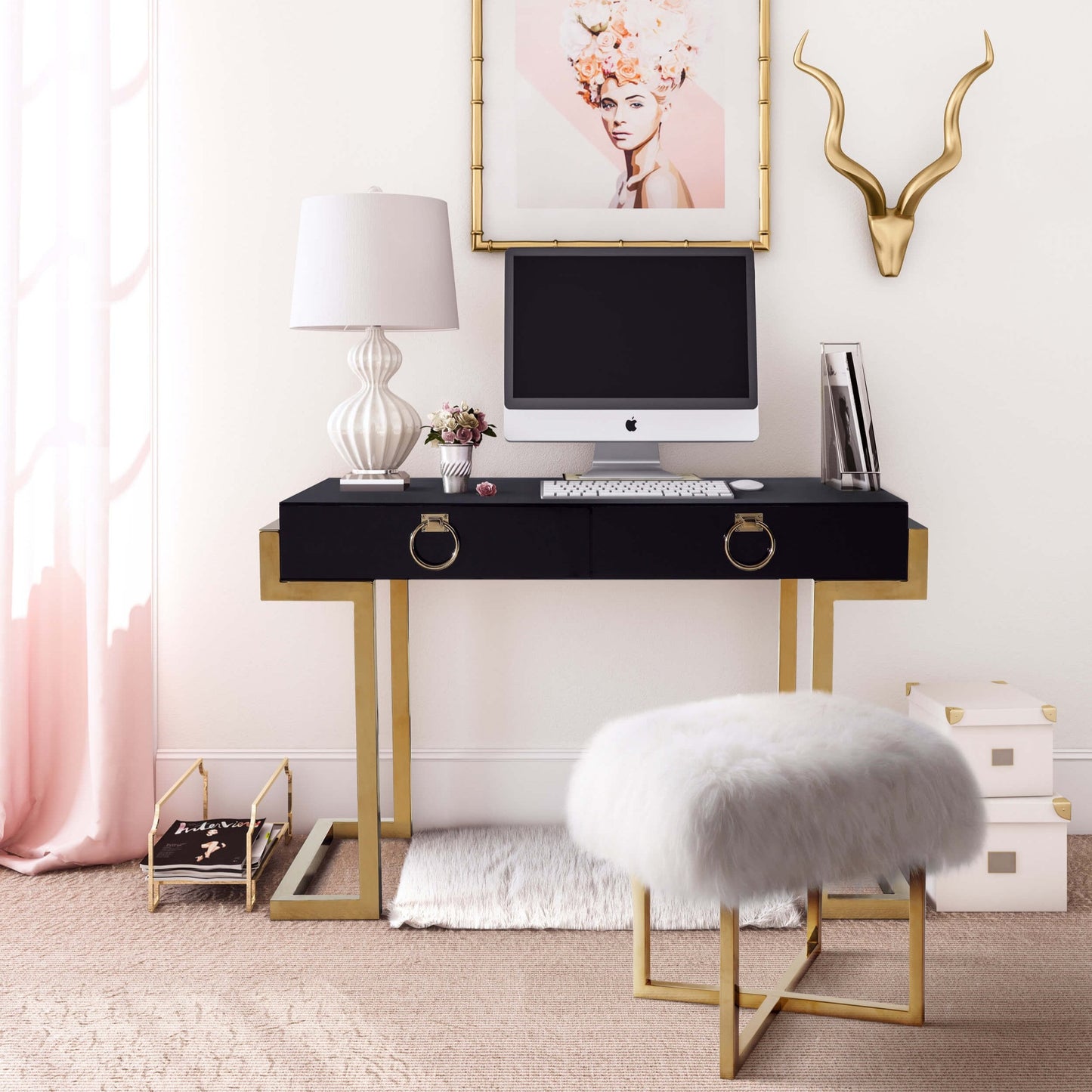 TV - NOMO SHEEPSKIN BENCH