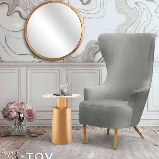 TV - JULIA GREY WINGBACK CHAIR