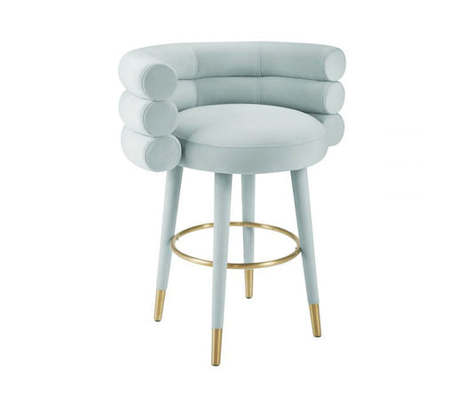TV - BETTY SEA FOAM GREEN VELVET COUNTER STOOL