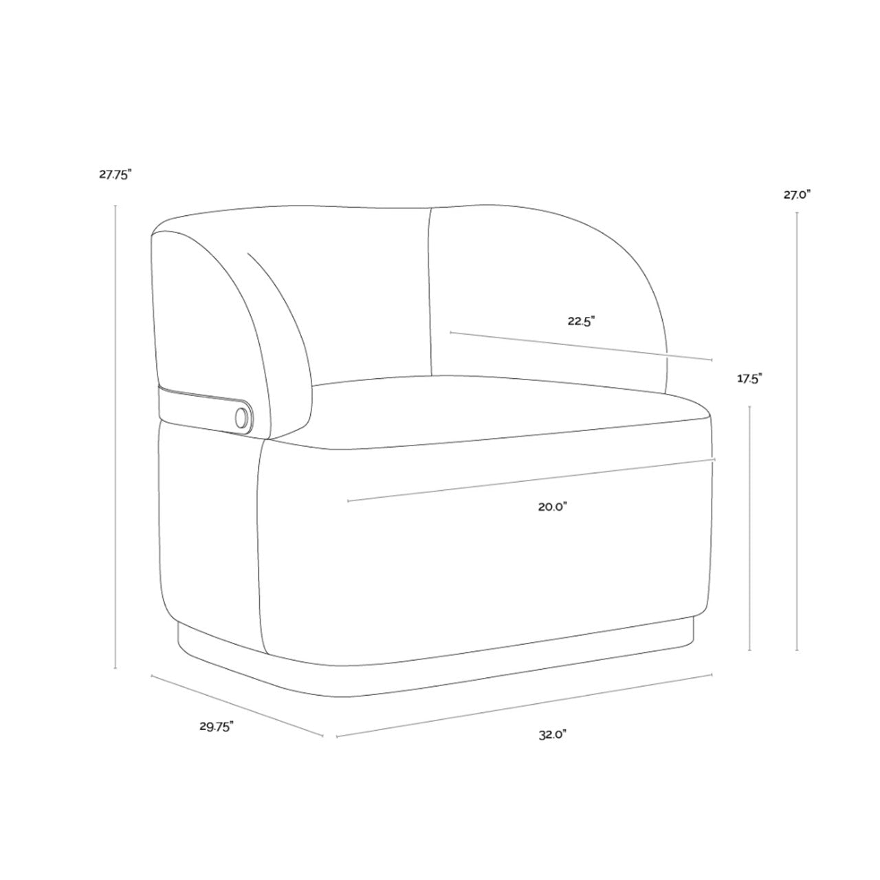 SP - BRINDA SWIVEL LOUNGE CHAIR NAPA BEIGE