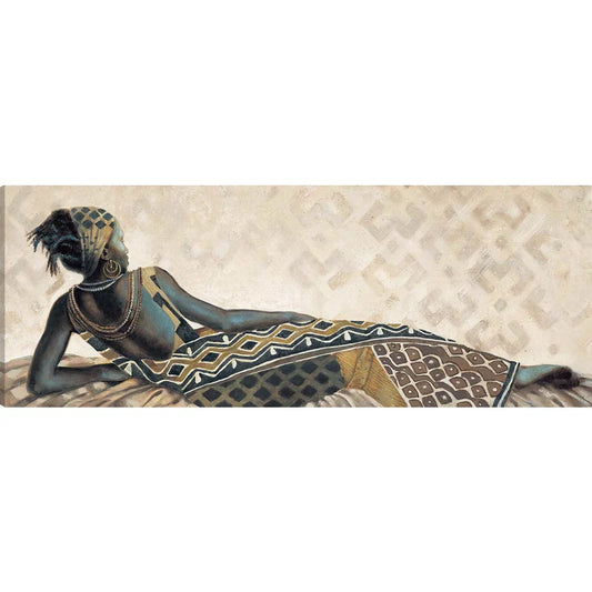 PS-FEMME AFRICAINE PAINTING (S/2)