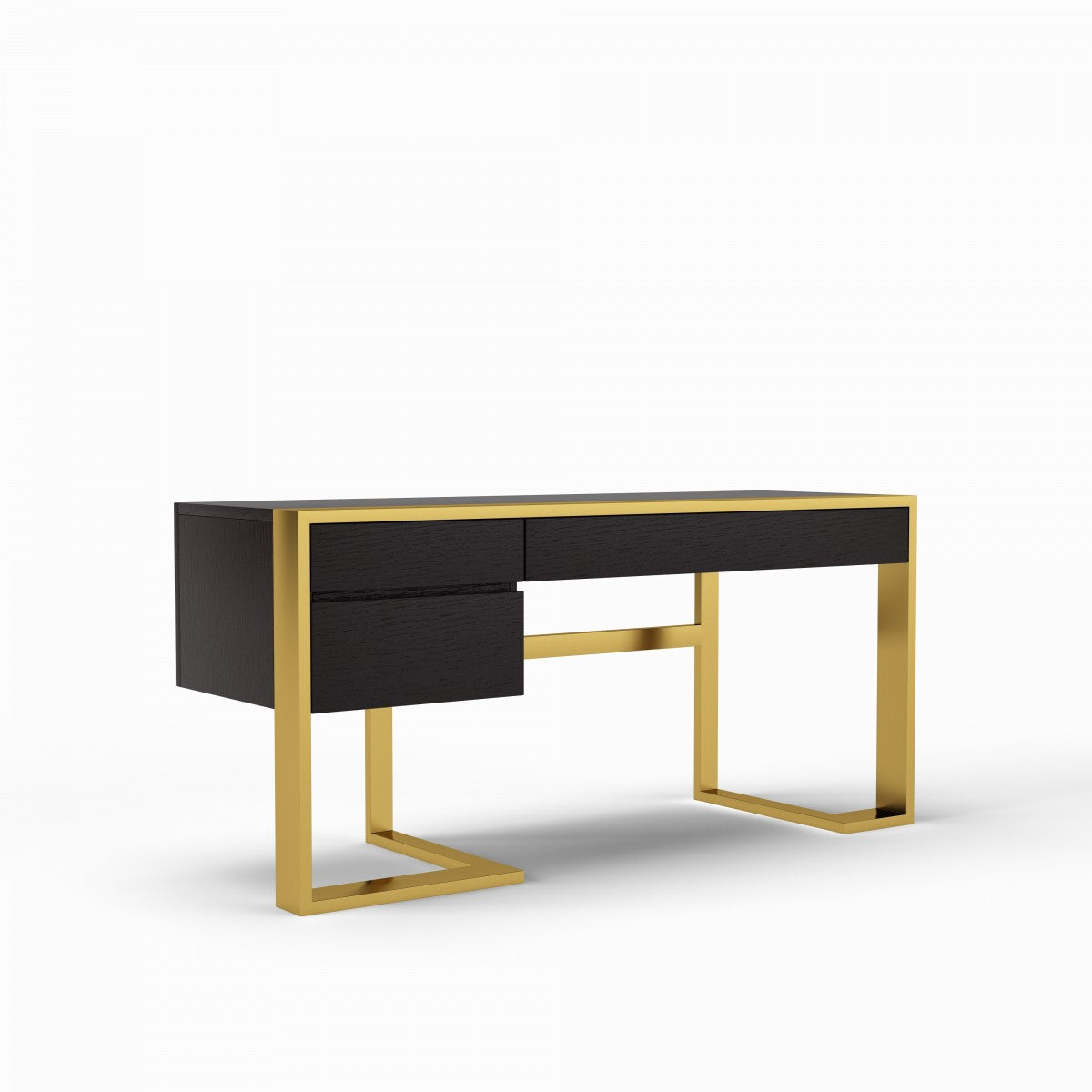 VG - MODREST FAUNA WENGE AND BRASS DESK