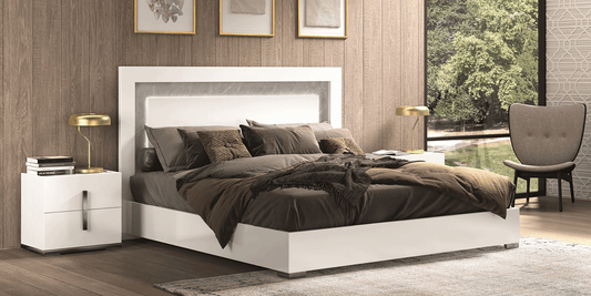 ST - WHITE MARA BED W/ LED LIGHT