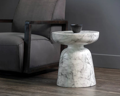 SP - LUCIDA MARBLE SIDE TABLE