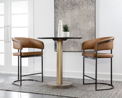 SP - MARRIS COUNTER STOOL - GUNMETAL
