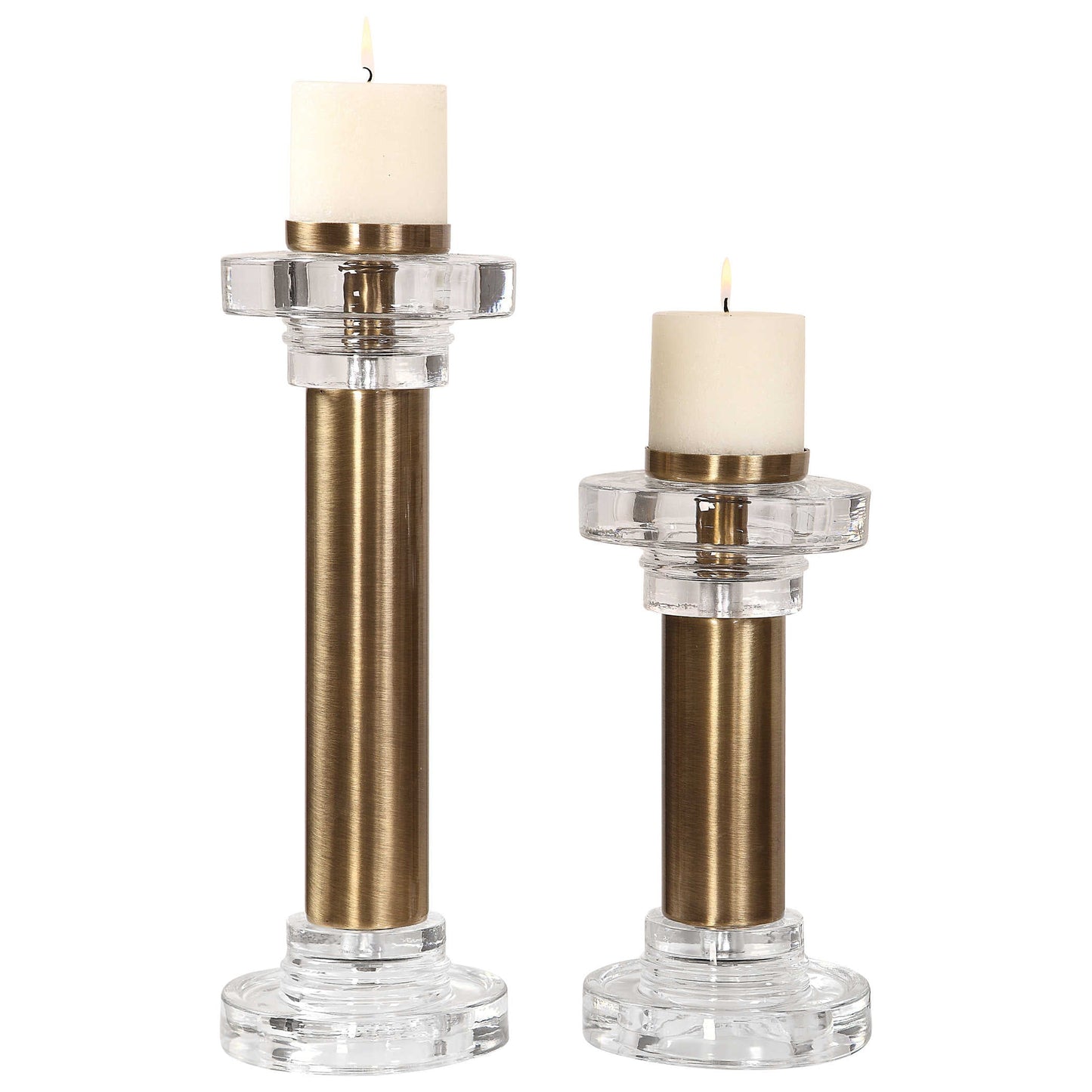 UT - LESLIE CANDLE HOLDER S/2
