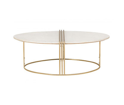 TV - CALEB OVAL MARBLE COCKTAIL TABLE