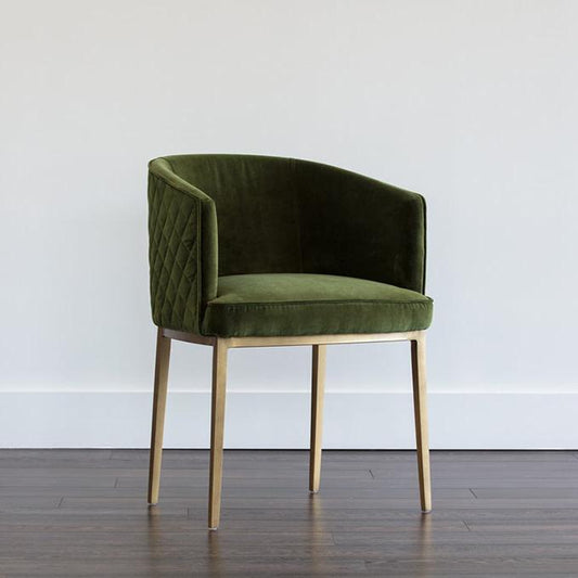 SP - CORNELLA DINING CHAIR IN FOREST GREEN