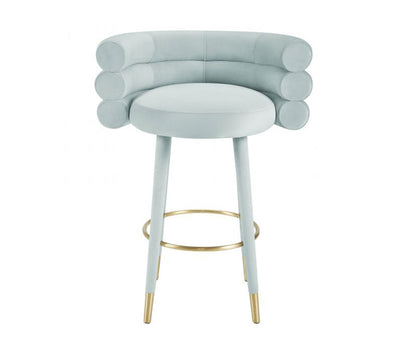 TV - BETTY SEA FOAM GREEN VELVET BAR STOOL