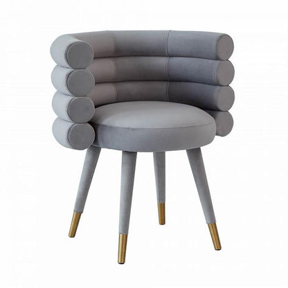 TV - BETTY GREY VELVET DINING CHAIR