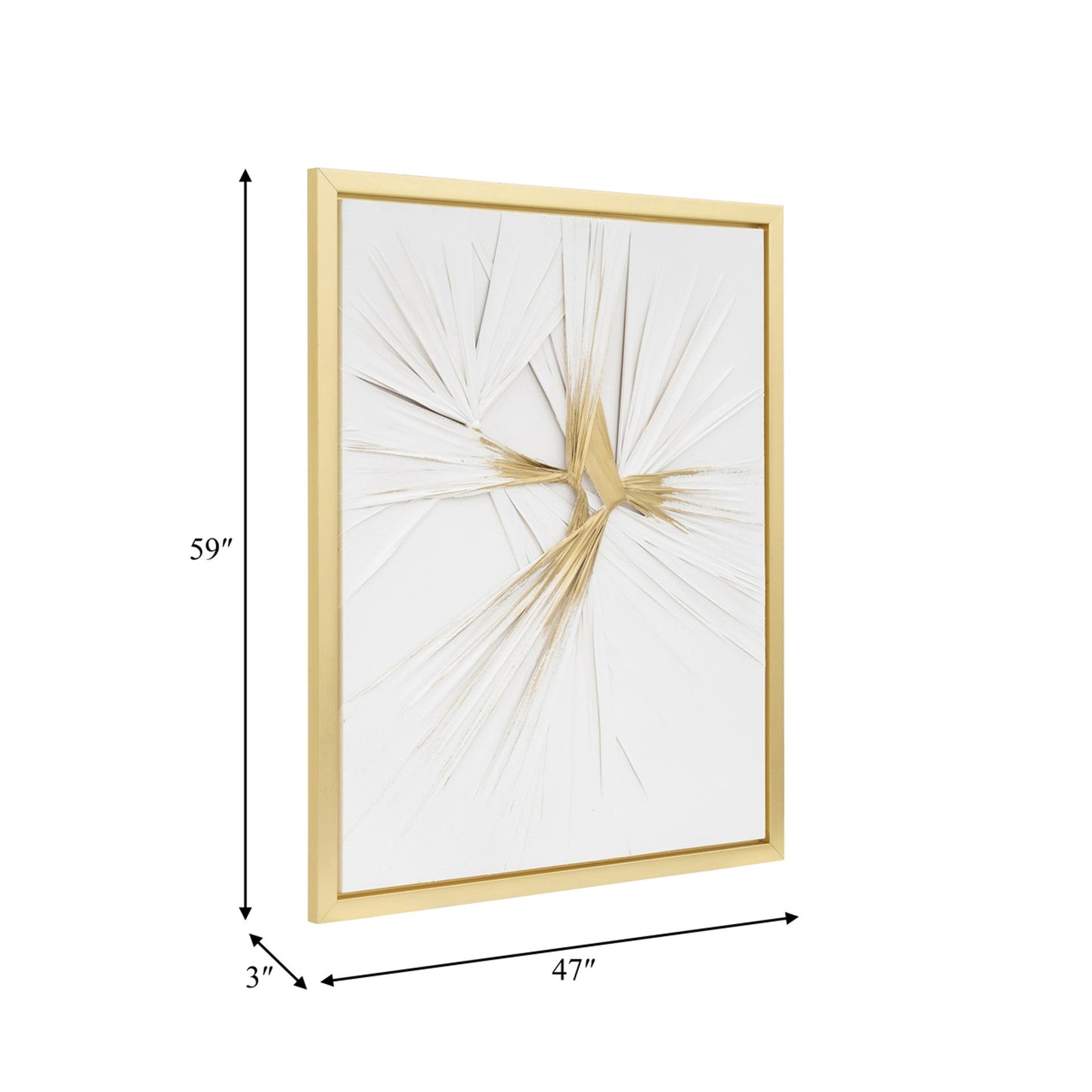 SG-HAND PAINTED TWIST, WHITE/GOLD