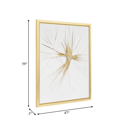 SG-HAND PAINTED TWIST, WHITE/GOLD