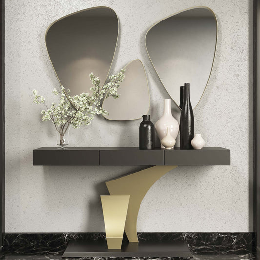 EF - R02 WALL MOUNTED CONSOLE TABLE W/MIRROR