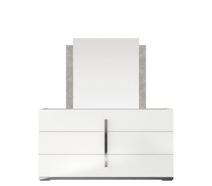 ST - WHITE MARA DRESSER AND MIRROR