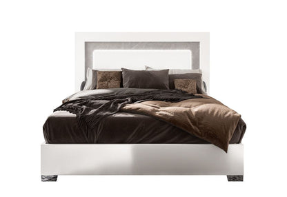 ST - WHITE MARA BED W/ LED LIGHT