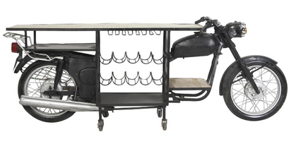 UA- BLACK METAL BIKE BAR CART