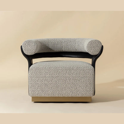 SP - OLIDA SWIVEL LOUNGE CHAIR - HELIOS CHECK BLACK