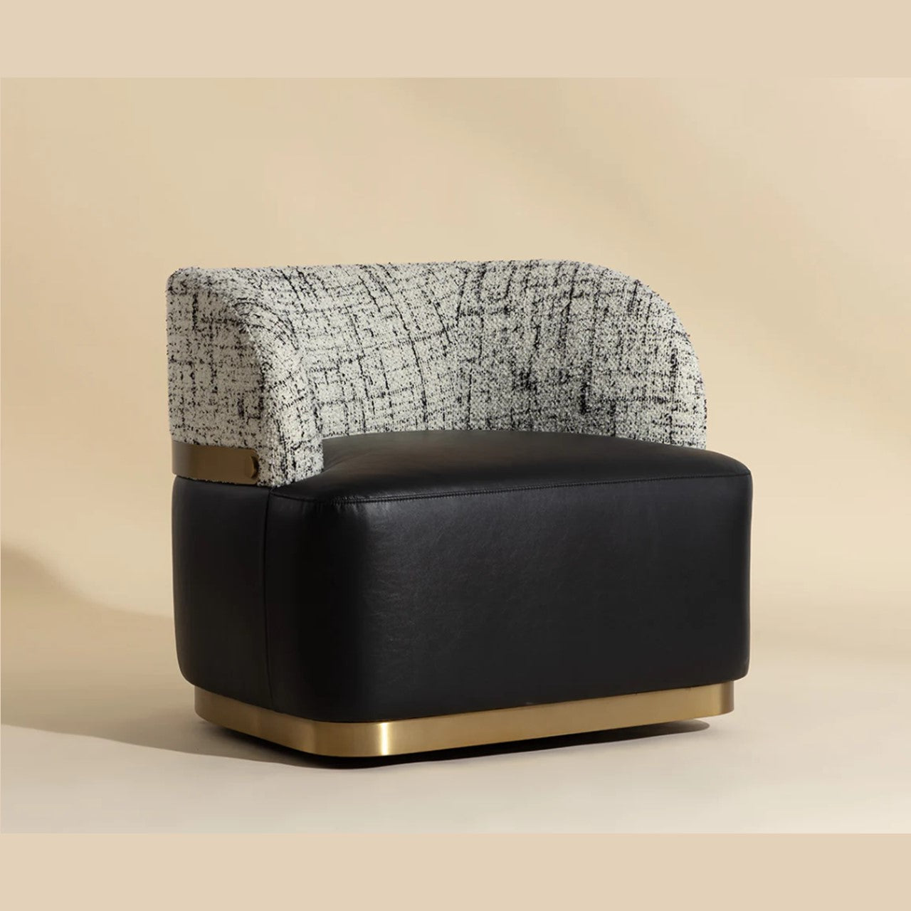 SP - BRINDA SWIVEL LOUNGE CHAIR BRAVO BLACK