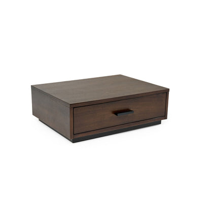 VG - NOVA DOMUS FANTASIA - DARL WALNUT/DARK GREY BED AND TWO NIGHTSTANDS