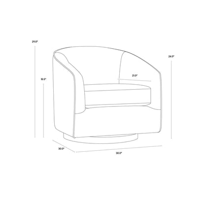 SP - HAZEL SWIVEL LOUNGE CHAIR