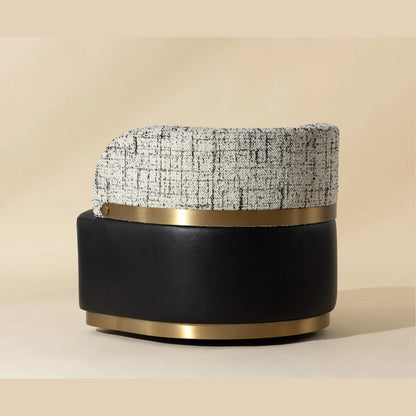 SP - BRINDA SWIVEL LOUNGE CHAIR BRAVO BLACK