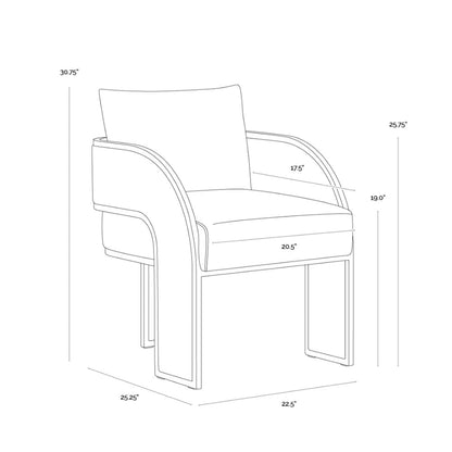 SP - BAZ DINING ARM CHAIR