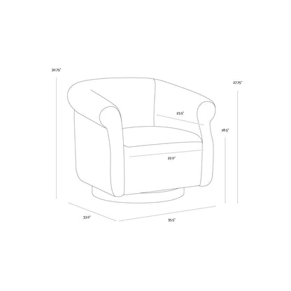 SP - LIBBY SWIVEL LOUNGE CHAIR