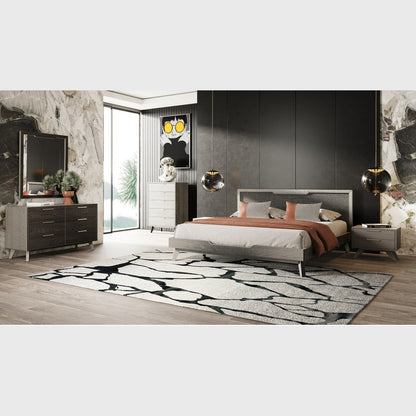 VG - NOVA DOMUS SORIA MODERN GREY WASH BED