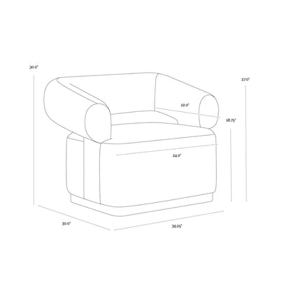 SP - AGGIE SWIVEL LOUNGE CHAIR