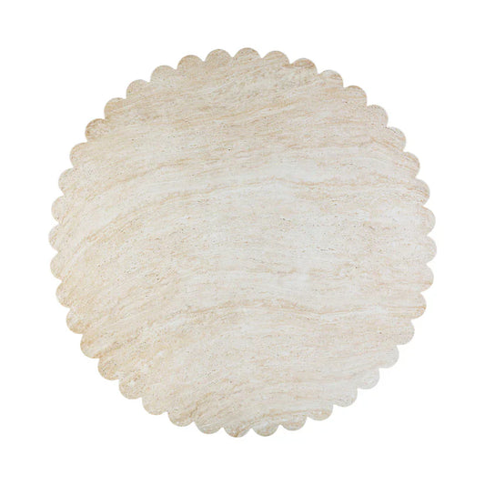 TV - Blossom Washed Travertine Finish Dining Table