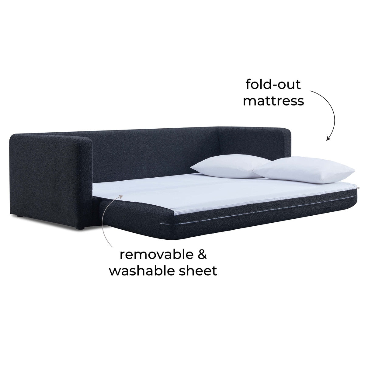 TV-Ryan Boucle Sofa Bed