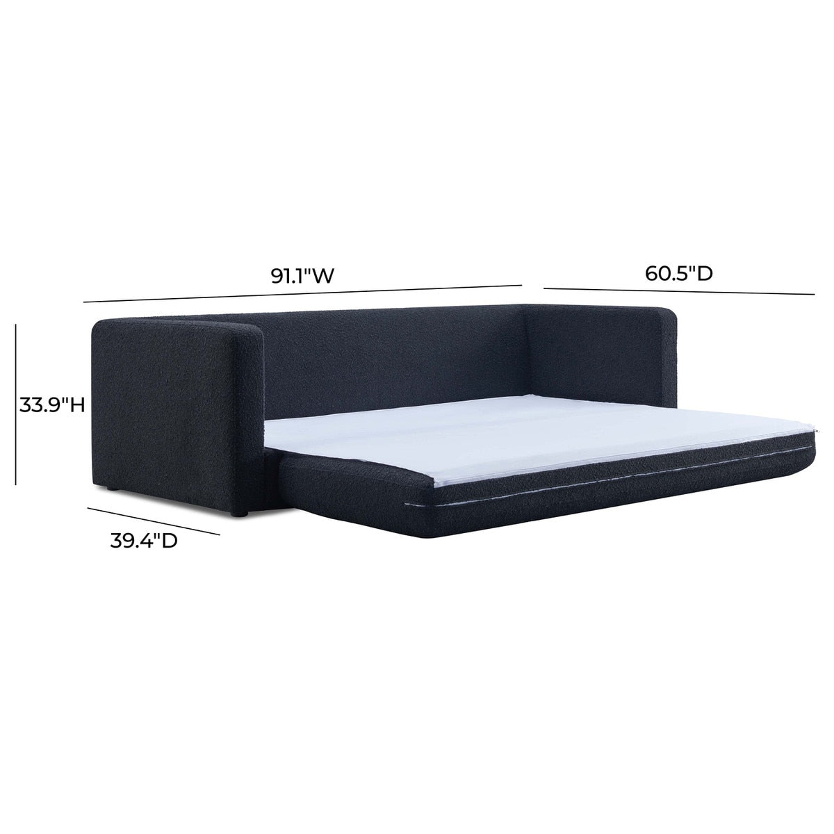 TV-Ryan Boucle Sofa Bed