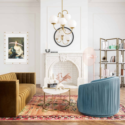 TV-London Pleated Swivel Chair