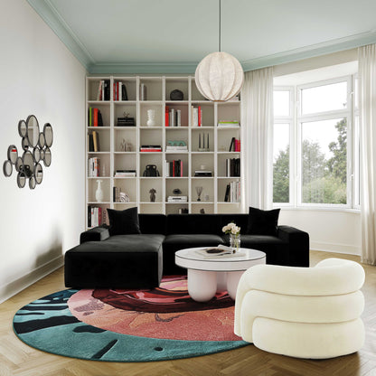 TV - SLIPPER CREAM VEGAN SHEARLING SWIVEL CHAIR