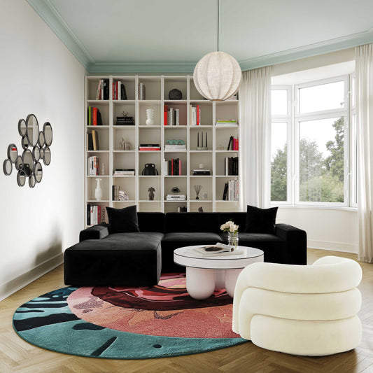 TV - SLIPPER CREAM VEGAN SHEARLING SWIVEL CHAIR