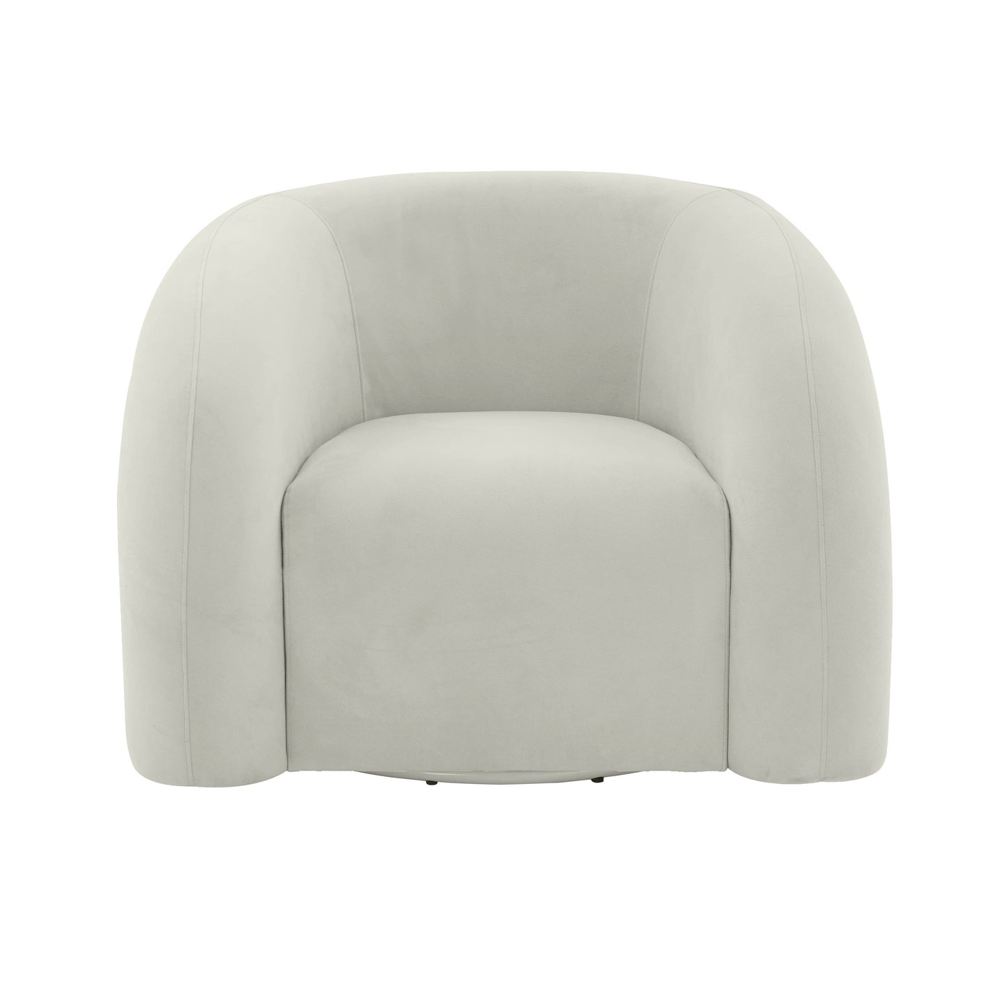 TV - SLIPPER CREAM VEGAN SHEARLING SWIVEL CHAIR