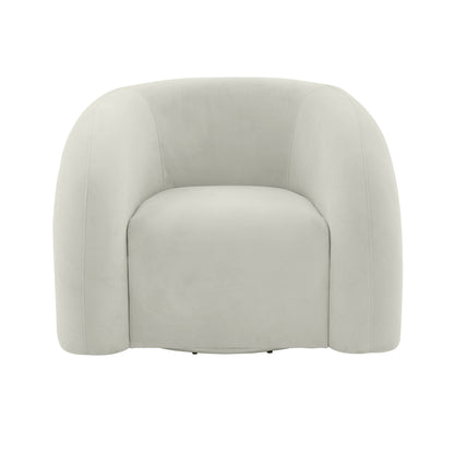 TV - SLIPPER CREAM VEGAN SHEARLING SWIVEL CHAIR