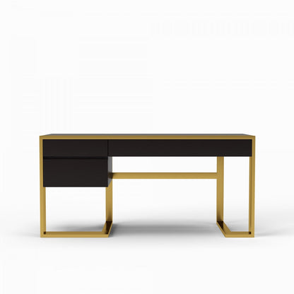 VG - MODREST FAUNA WENGE AND BRASS DESK