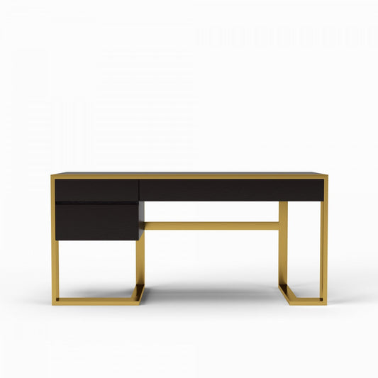 VG - MODREST FAUNA WENGE AND BRASS DESK