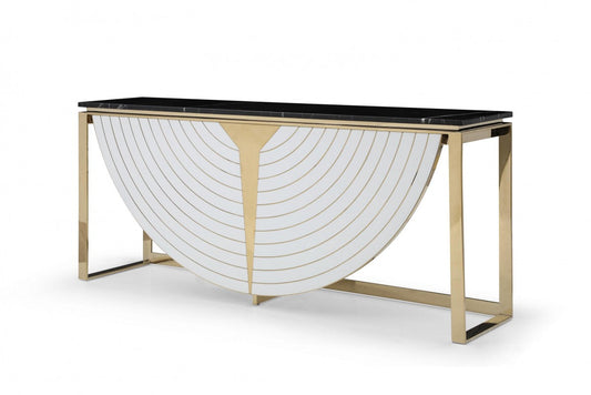 VG - FLAVIO GOLD MARBLE CONSOLE