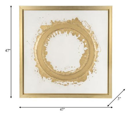 SG-HAND PAINTED GOLD RING